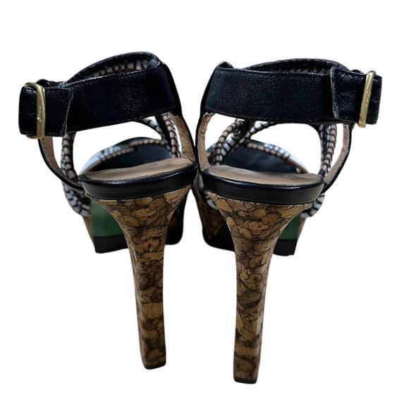 Lisa For Donald J. Pliner Danisa Black Leather Beaded Stiletto Women's  8.5 EUC - Picture 3 of 6